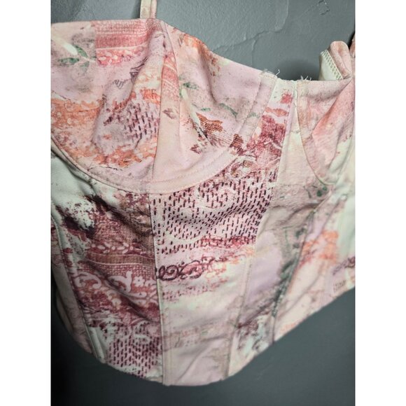 White Fox In the Morning Bustier Primrose Pink Medium Coquette Feminine - Picture 4 of 14